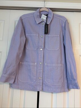 Nordstrom BlankNYC Utility Jacket Soft Lilac NWT Size XS